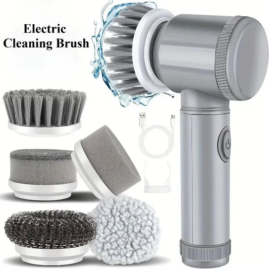 Electric Spin Scrubber, Bathroom Cordless Cleaning Brush Power Scrubber
